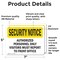 Signmission Visitors Report To Front Office OSHA Security Notice Sign, Vinyl Decal, 7in W x 5in L, 2PK OS-2PACK-SN-D-57-L-11676 - alternate 2